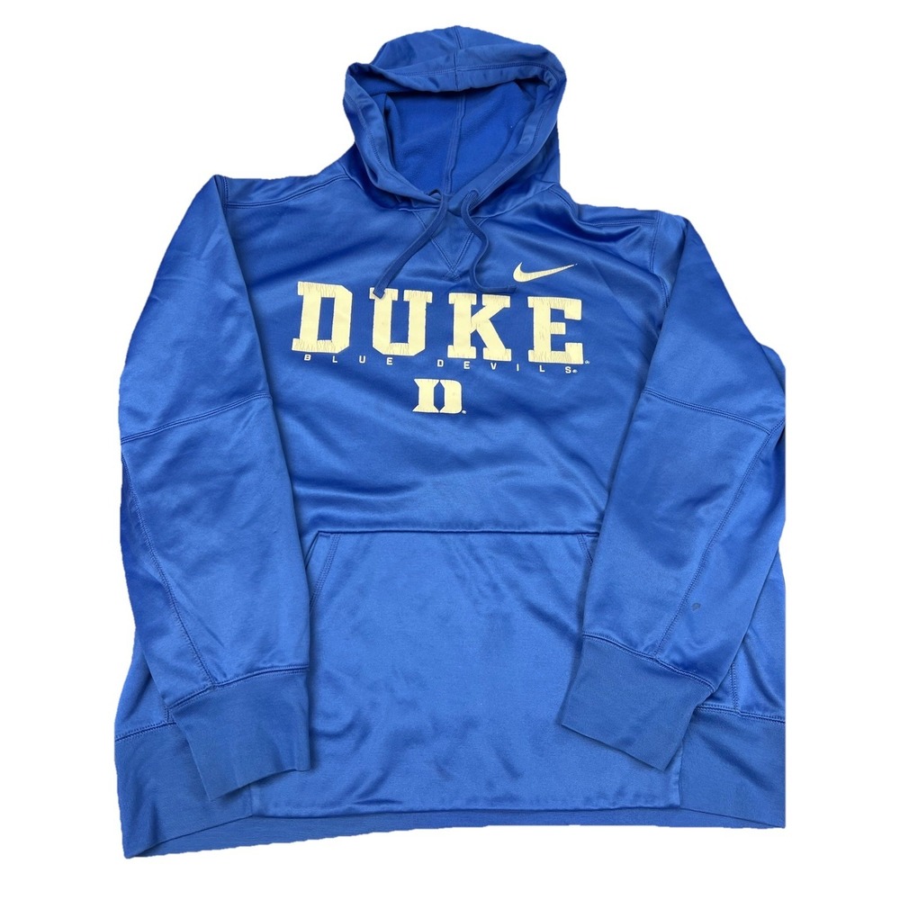 Nike Dri-FIT Duke Blue Devils Hoodie Men's‎ XL Blue NCAA Pullover Standard Issue